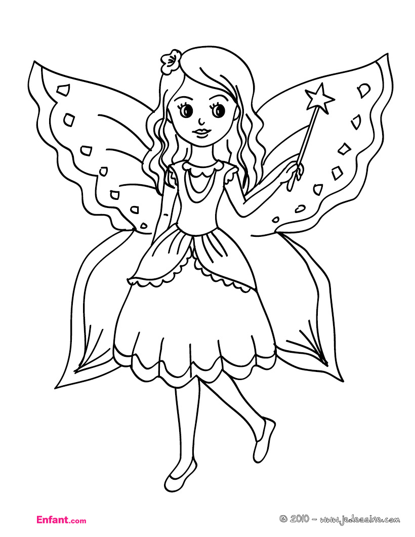 Coloring page: Fairy (Characters) #95784 - Free Printable Coloring Pages