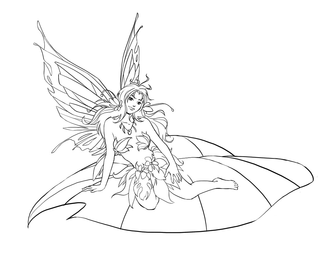 Coloring page: Fairy (Characters) #95785 - Free Printable Coloring Pages