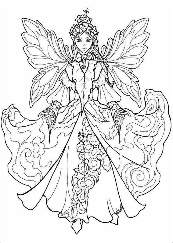Coloring page: Fairy (Characters) #95796 - Free Printable Coloring Pages