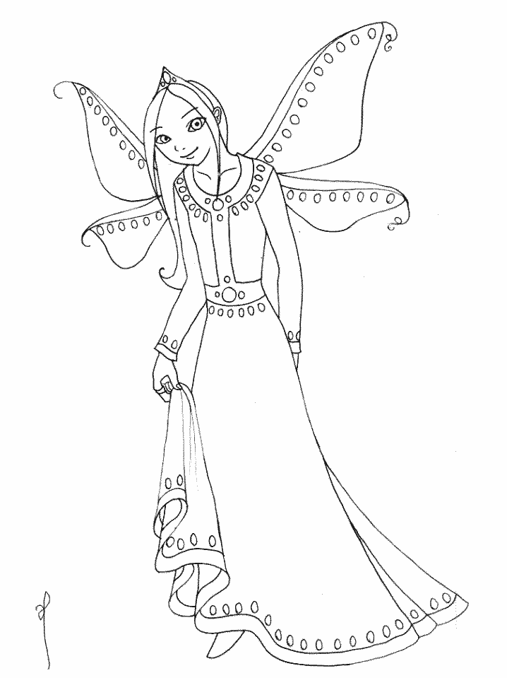 Coloring page: Fairy (Characters) #95801 - Free Printable Coloring Pages