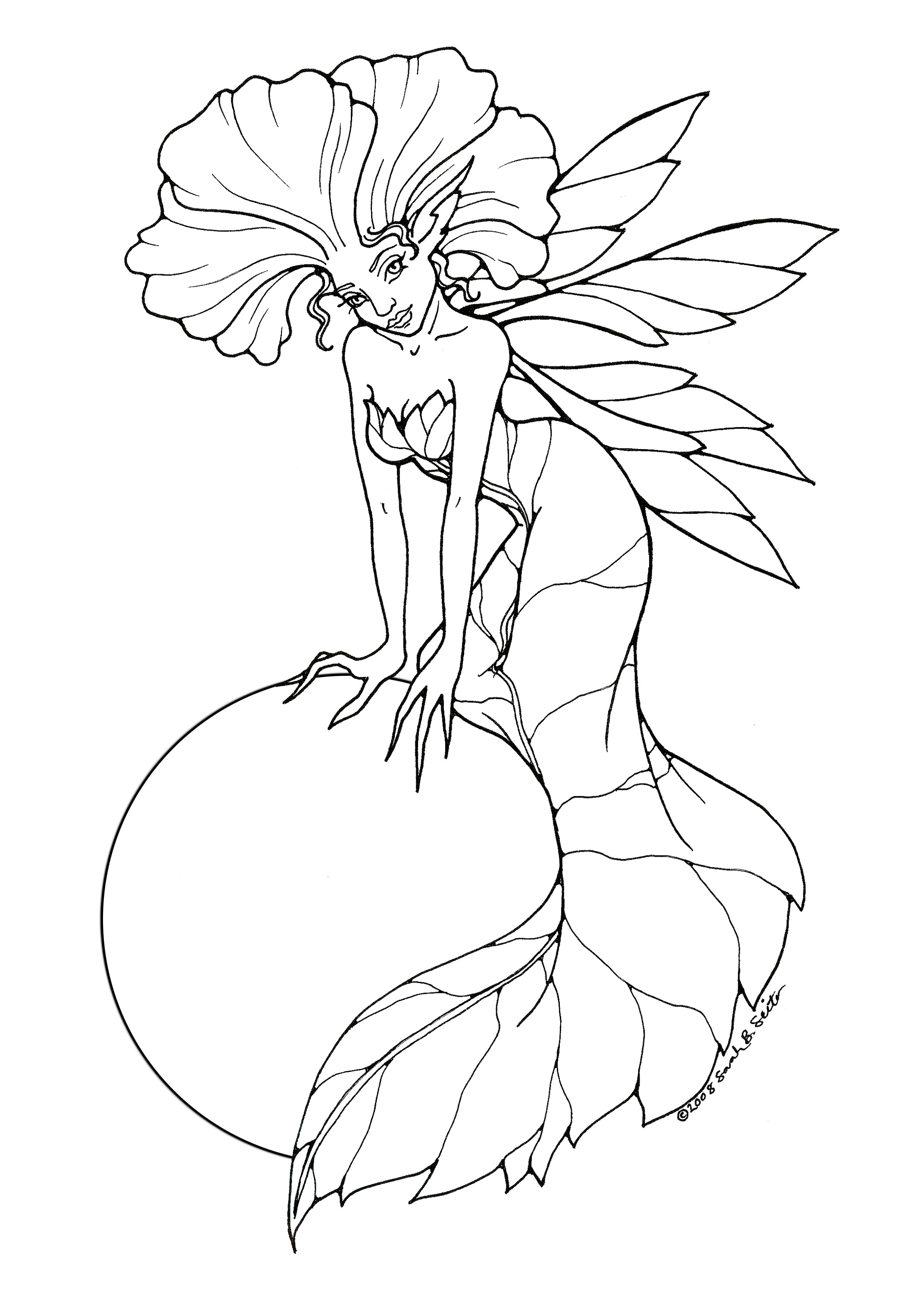 Beautiful anime fairy Coloring Pages  Fairy Coloring Pages  Coloring Pages  For Kids And Adults