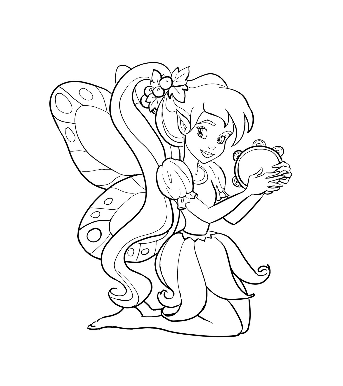 Drawing Fairy #95804 (Characters) – Printable coloring pages
