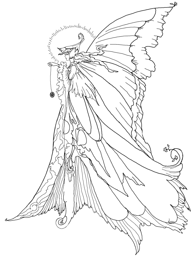 Coloring page: Fairy (Characters) #95805 - Printable coloring pages