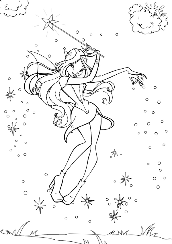 Coloring page: Fairy (Characters) #95816 - Free Printable Coloring Pages