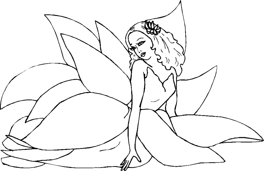 Coloring page: Fairy (Characters) #95819 - Free Printable Coloring Pages