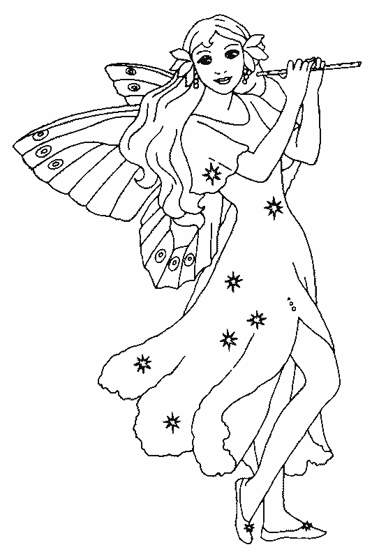 Coloring page: Fairy (Characters) #95832 - Free Printable Coloring Pages