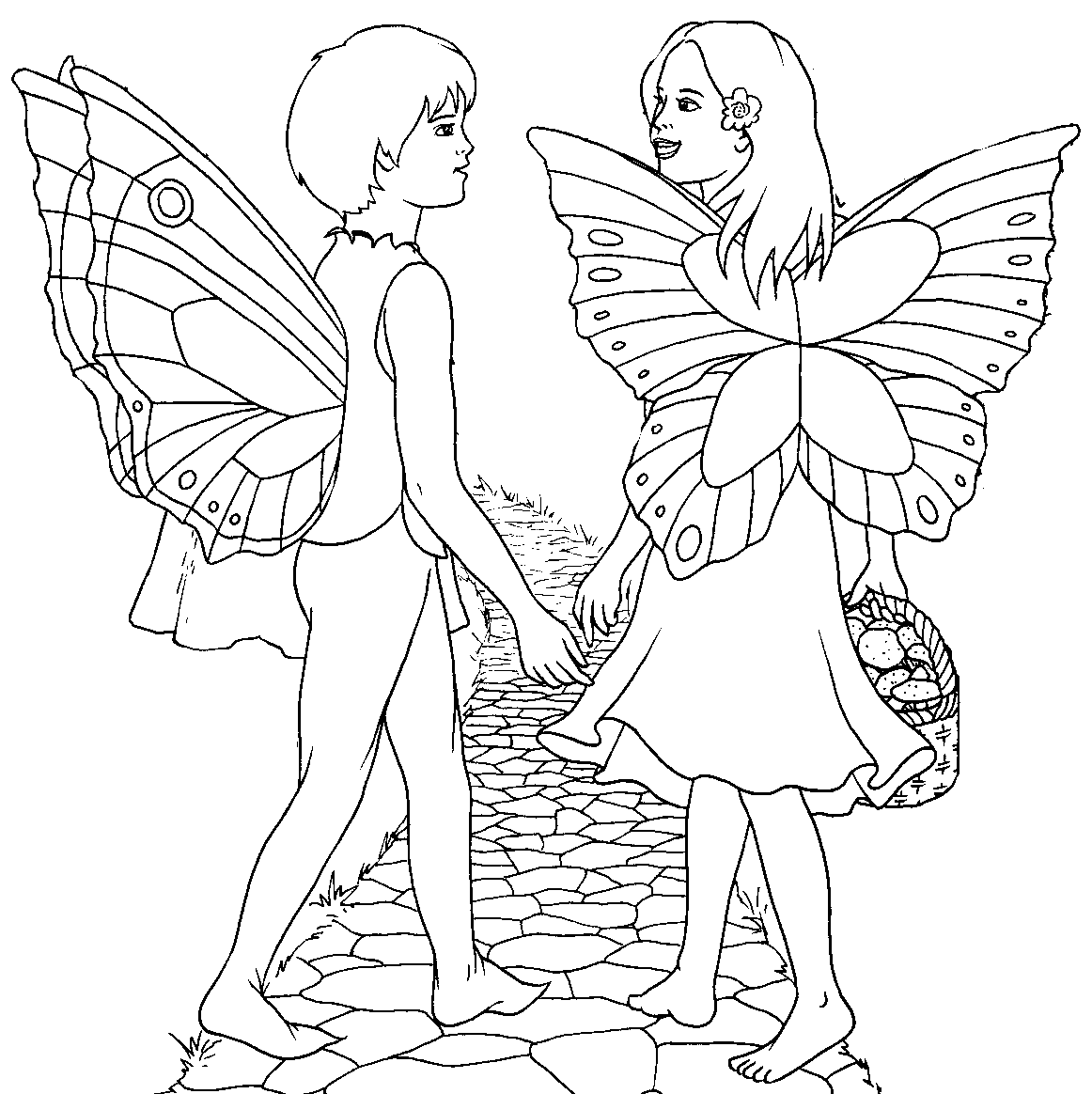 Coloring page: Fairy (Characters) #95843 - Free Printable Coloring Pages