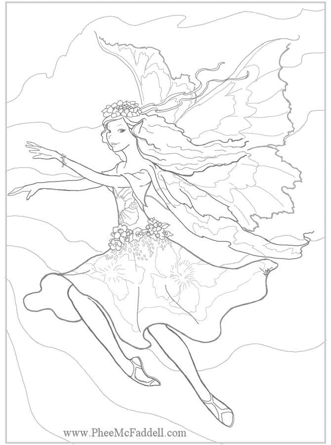 Coloring page: Fairy (Characters) #95845 - Printable coloring pages