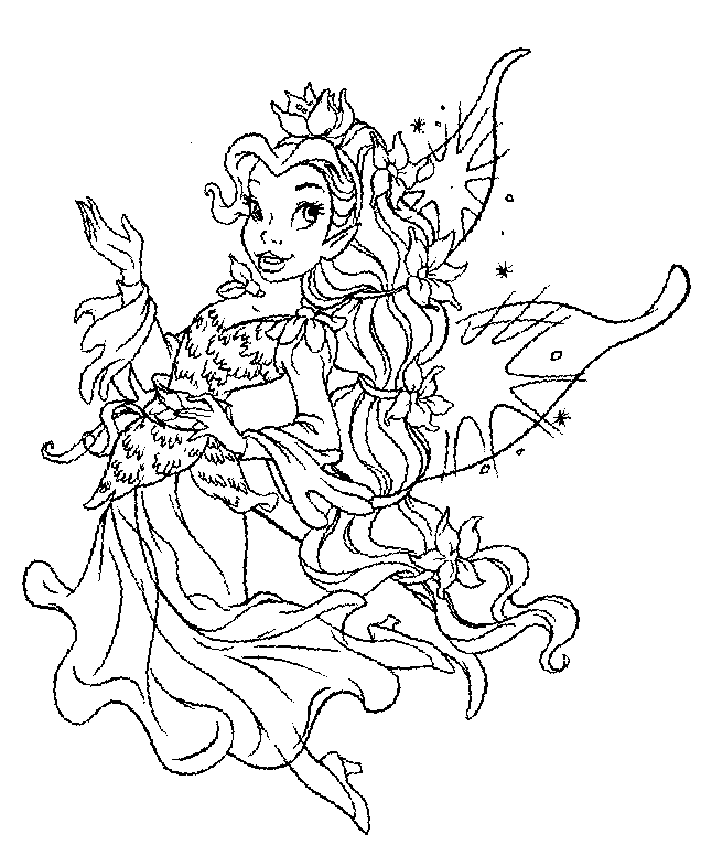 Coloring page: Fairy (Characters) #95860 - Printable coloring pages