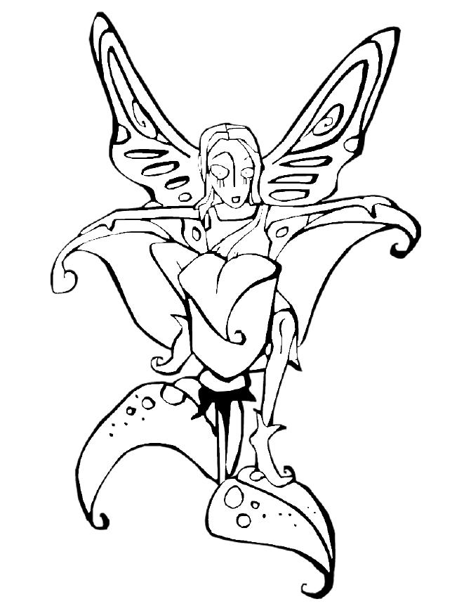 Coloring page: Fairy (Characters) #95875 - Printable coloring pages
