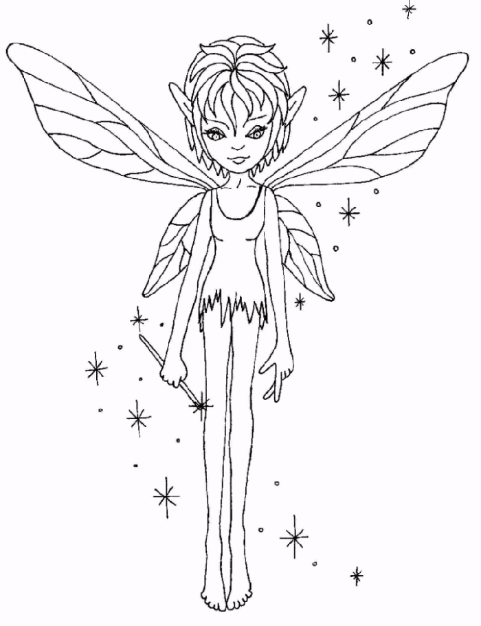 Coloring page: Fairy (Characters) #95882 - Free Printable Coloring Pages