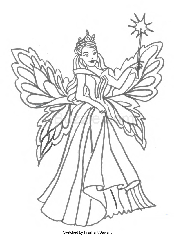Coloring page: Fairy (Characters) #95888 - Printable coloring pages