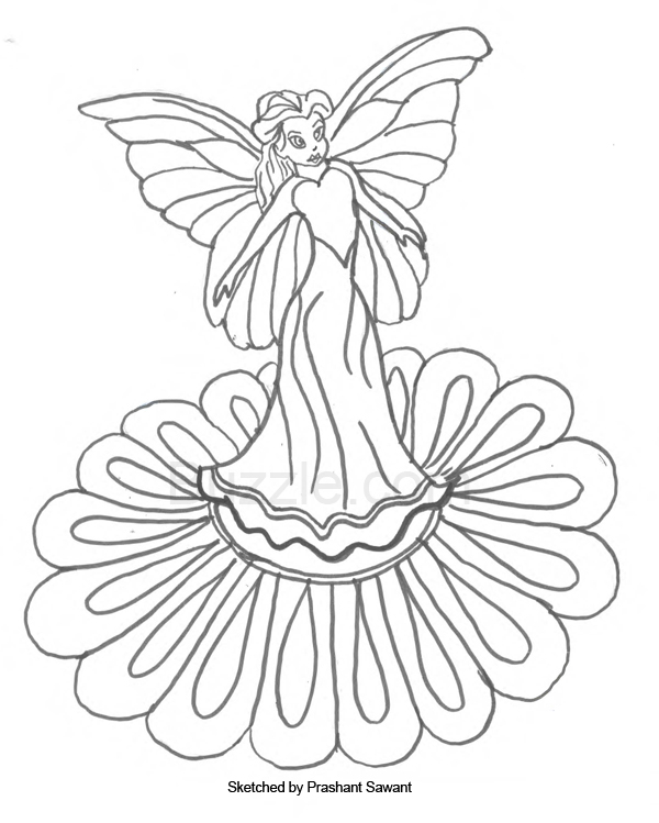 Coloring page: Fairy (Characters) #95899 - Printable coloring pages