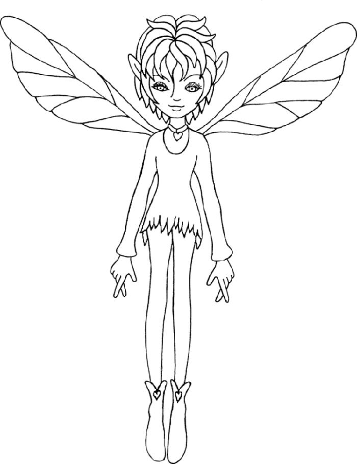 Coloring page: Fairy (Characters) #95916 - Free Printable Coloring Pages