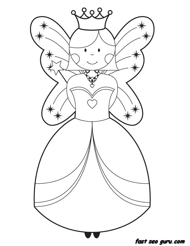 Coloring page: Fairy (Characters) #95920 - Free Printable Coloring Pages