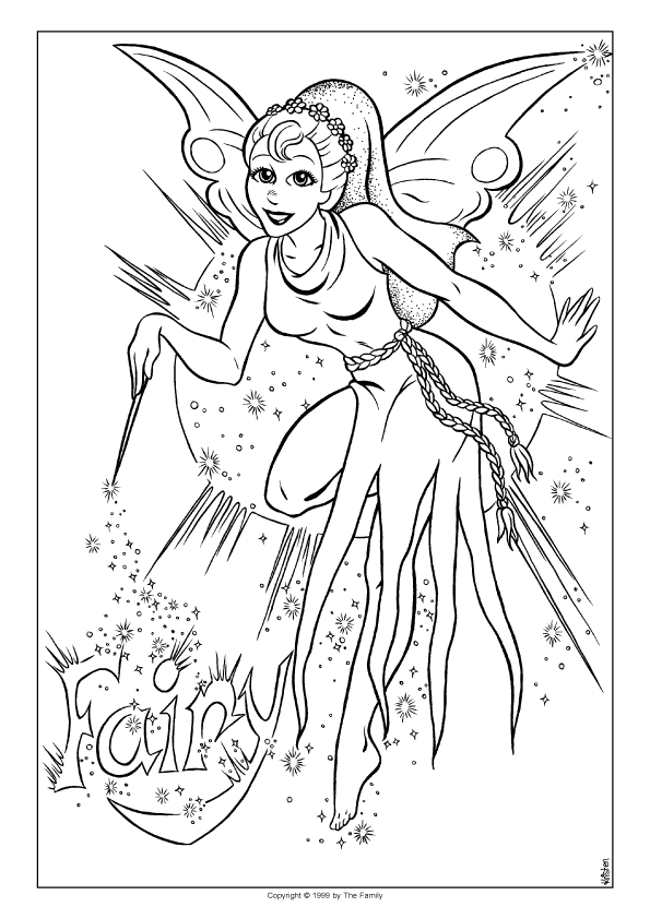 Coloring page: Fairy (Characters) #95924 - Printable coloring pages