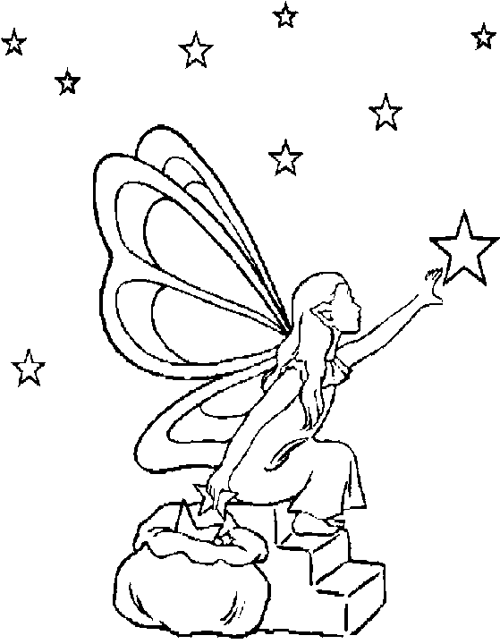 Coloring page: Fairy (Characters) #95939 - Free Printable Coloring Pages