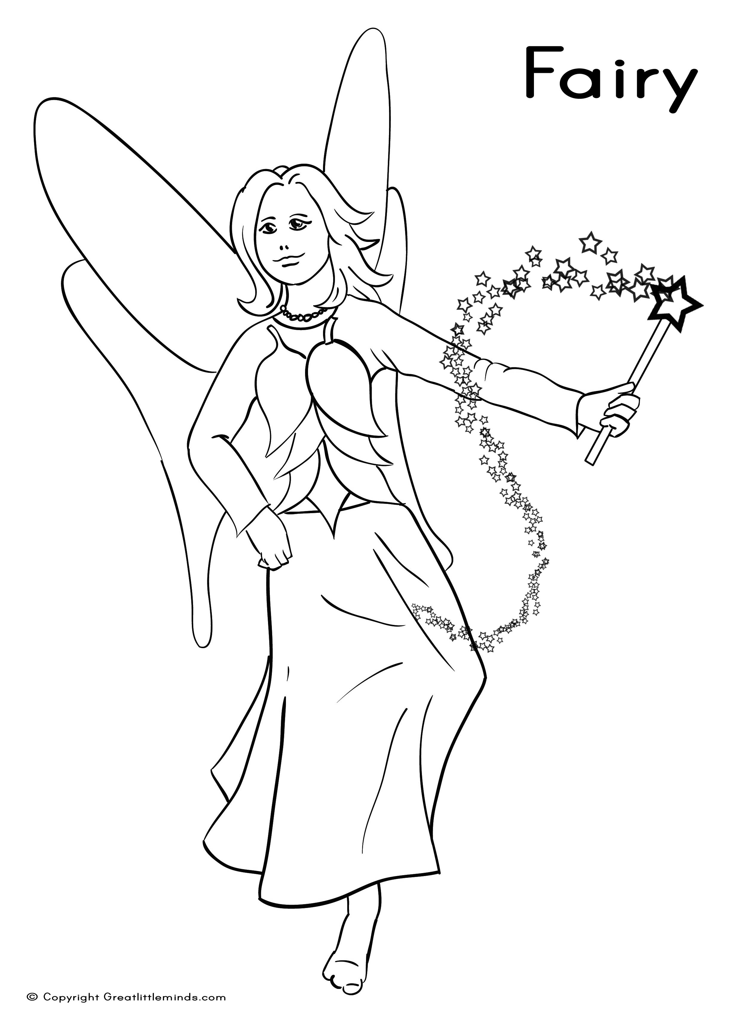 Coloring page: Fairy (Characters) #95949 - Free Printable Coloring Pages