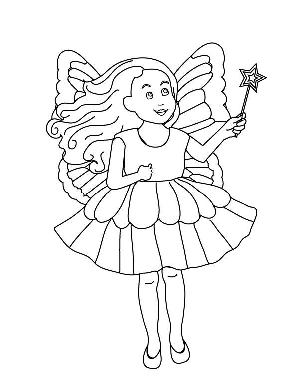 Coloring page: Fairy (Characters) #96002 - Free Printable Coloring Pages