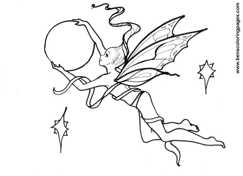 Coloring page: Fairy (Characters) #96021 - Free Printable Coloring Pages