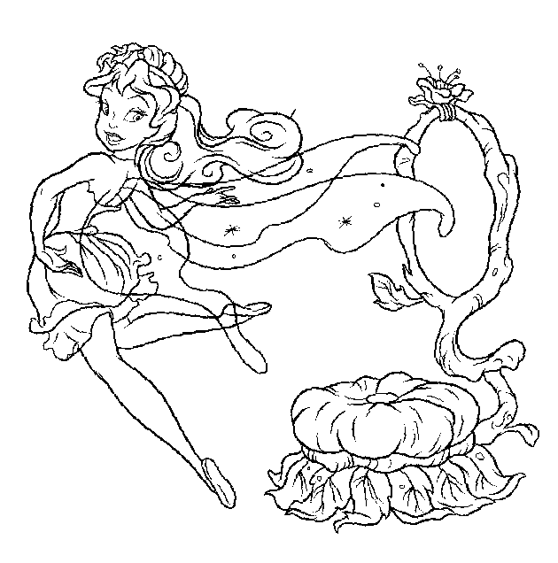 Coloring page: Fairy (Characters) #96033 - Printable coloring pages
