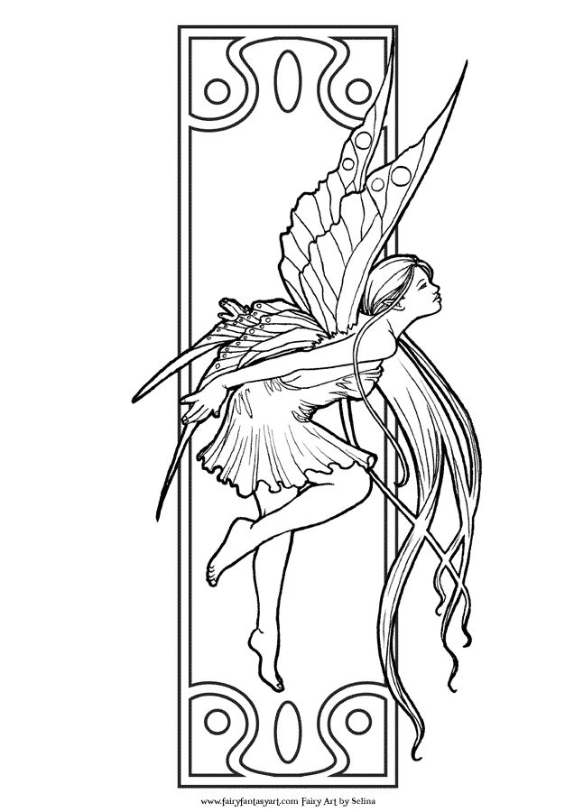 Coloring page: Fairy (Characters) #96069 - Free Printable Coloring Pages