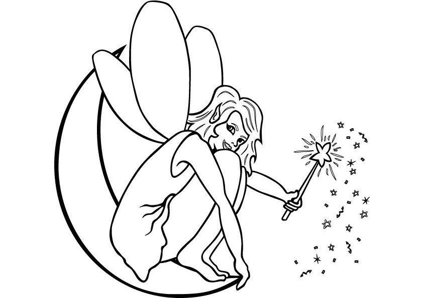 Coloring page: Fairy (Characters) #96088 - Free Printable Coloring Pages