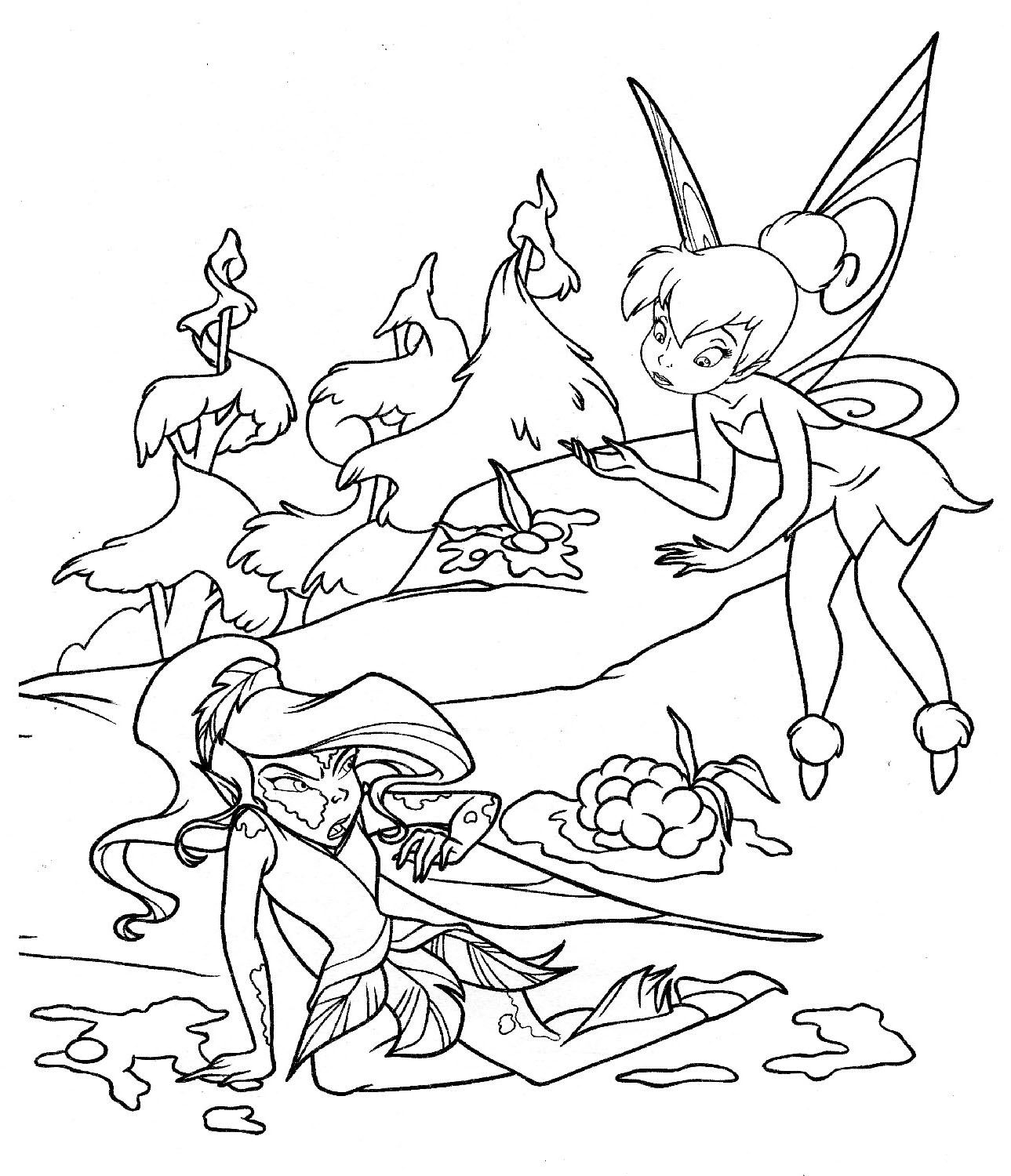 Coloring page: Fairy (Characters) #96100 - Free Printable Coloring Pages