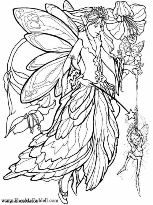Coloring page: Fairy (Characters) #96138 - Free Printable Coloring Pages