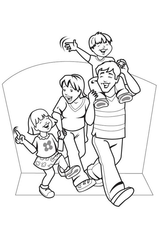 Coloring page: Family (Characters) #95085 - Printable coloring pages