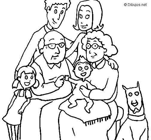 Coloring page: Family (Characters) #95096 - Free Printable Coloring Pages