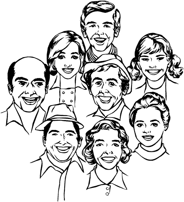 Coloring page: Family (Characters) #95118 - Free Printable Coloring Pages