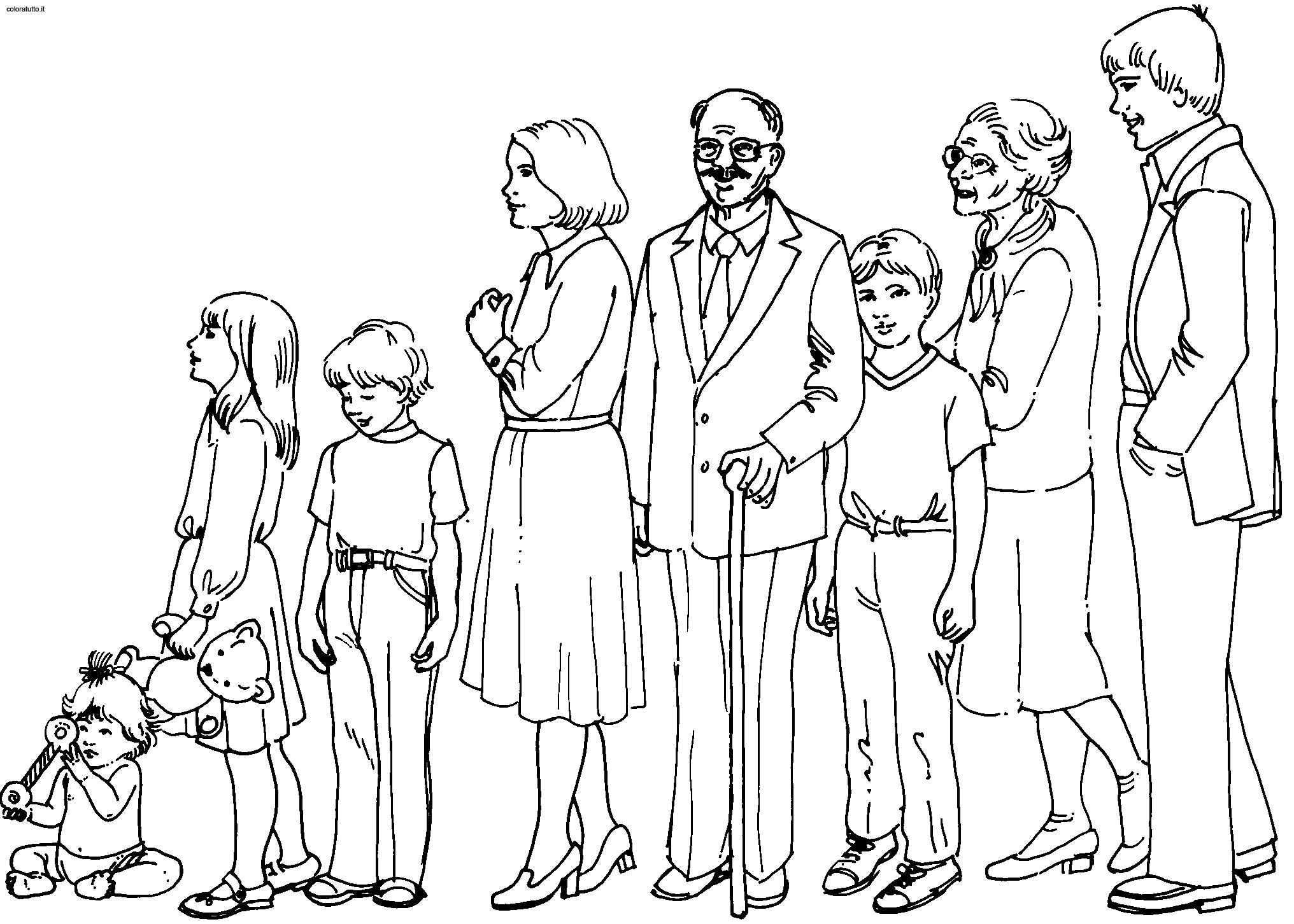 Coloring page: Family (Characters) #95124 - Free Printable Coloring Pages
