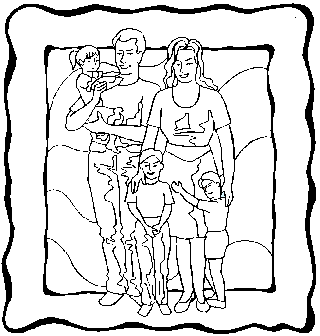 Coloring page: Family (Characters) #95153 - Printable coloring pages