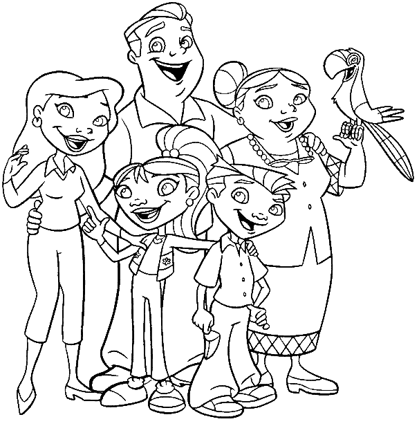 Coloring page: Family (Characters) #95165 - Free Printable Coloring Pages