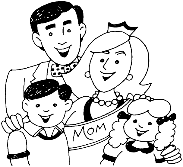 Coloring page: Family (Characters) #95172 - Printable coloring pages