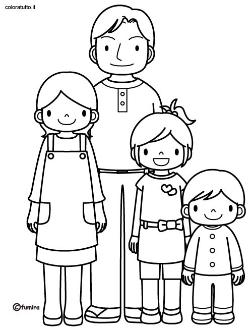 Coloring page: Family (Characters) #95184 - Free Printable Coloring Pages