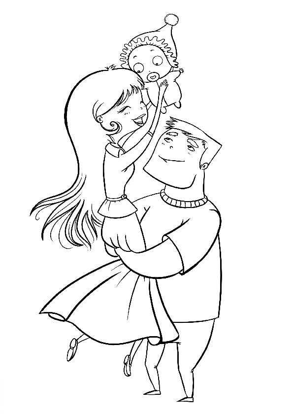 Coloring page: Family (Characters) #95191 - Free Printable Coloring Pages