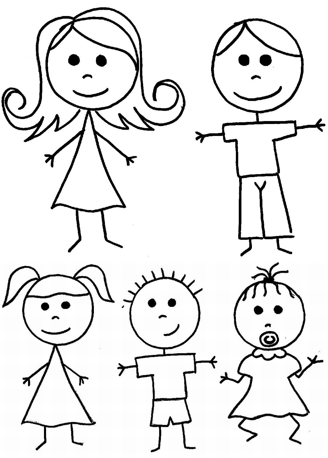 Coloring page: Family (Characters) #95215 - Free Printable Coloring Pages