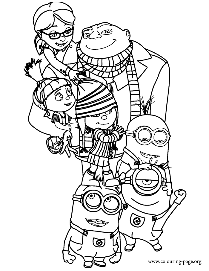 Coloring page: Family (Characters) #95265 - Printable coloring pages