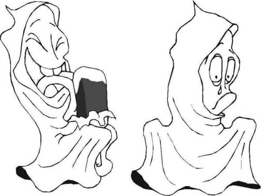 Coloring page: Ghost (Characters) #95448 - Free Printable Coloring Pages