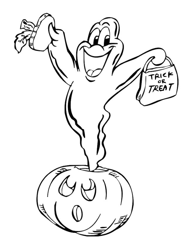 Coloring page: Ghost (Characters) #95451 - Printable coloring pages