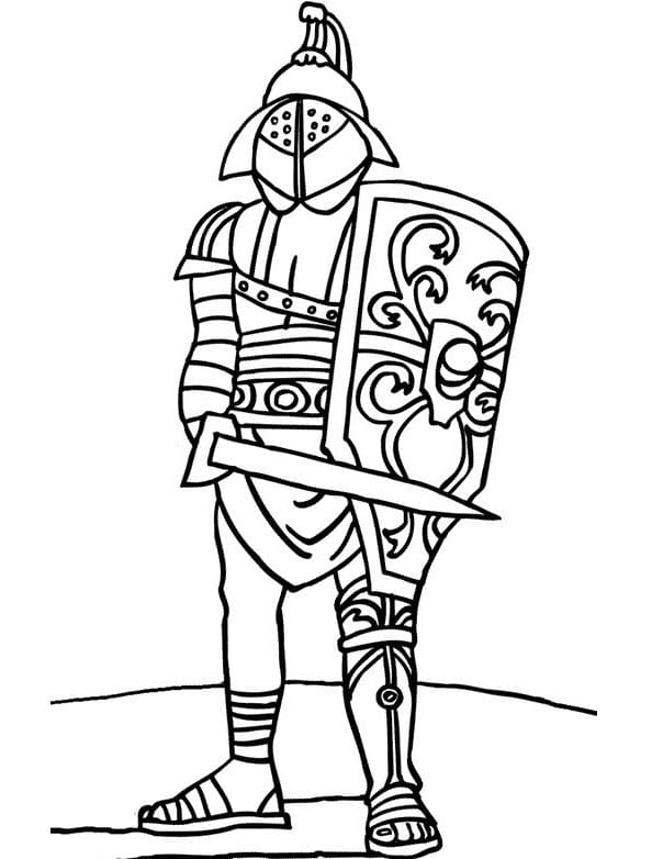 Free printable Gladiator coloring page #189833 from Characters collection