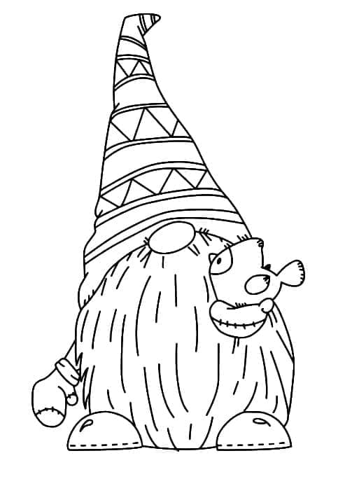 Free printable Gnome coloring page #204829 from Characters collection