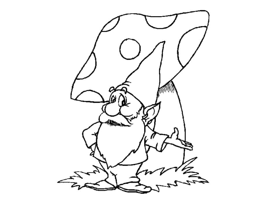 Free printable Gnome coloring page #204843 from Characters collection