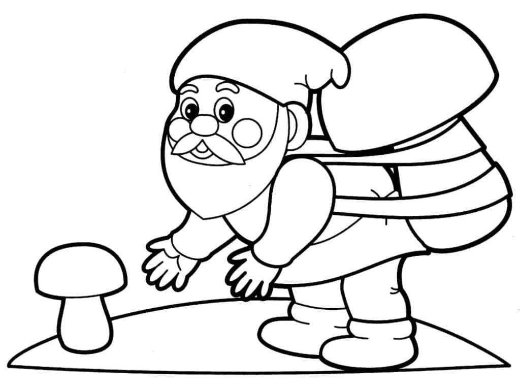 Free printable Gnome coloring page #204844 from Characters collection