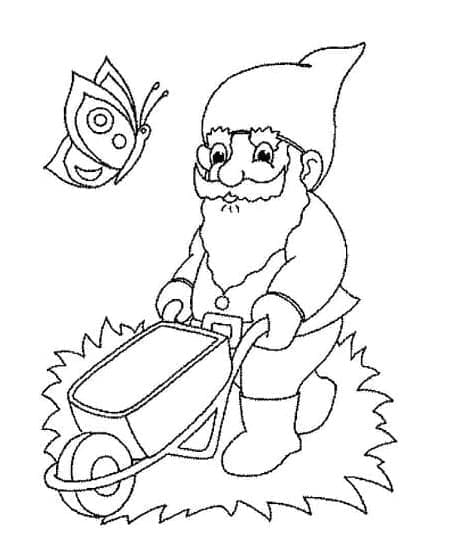 Free printable Gnome coloring page #204848 from Characters collection