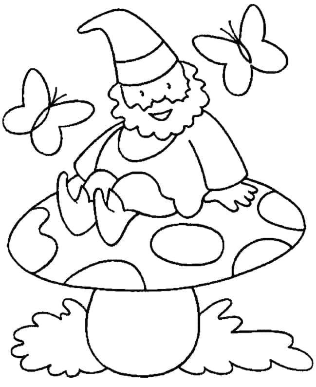 Free printable Gnome coloring page #204854 from Characters collection