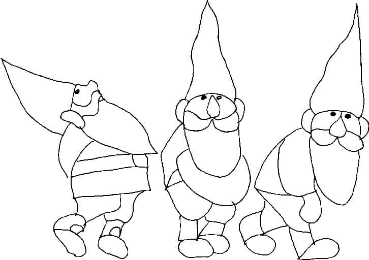 Free printable Gnome coloring page #204860 from Characters collection