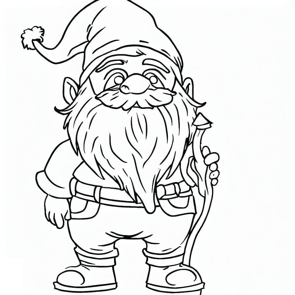 Free printable Gnome coloring page #204863 from Characters collection